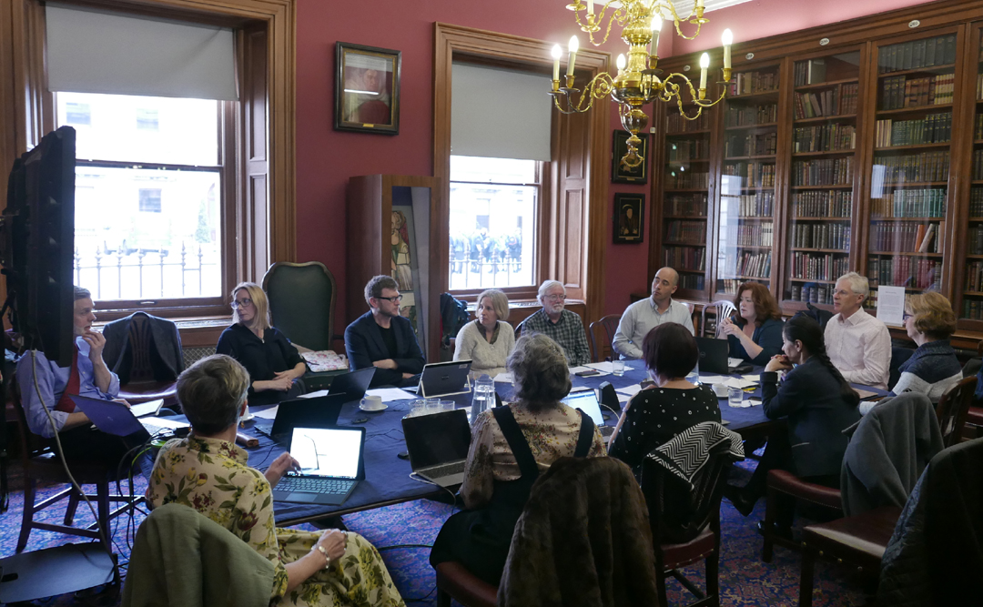 IIC Council Members meeting at the Society of Antiquaries of London following the AGM. Image courtesy of David Saunders.