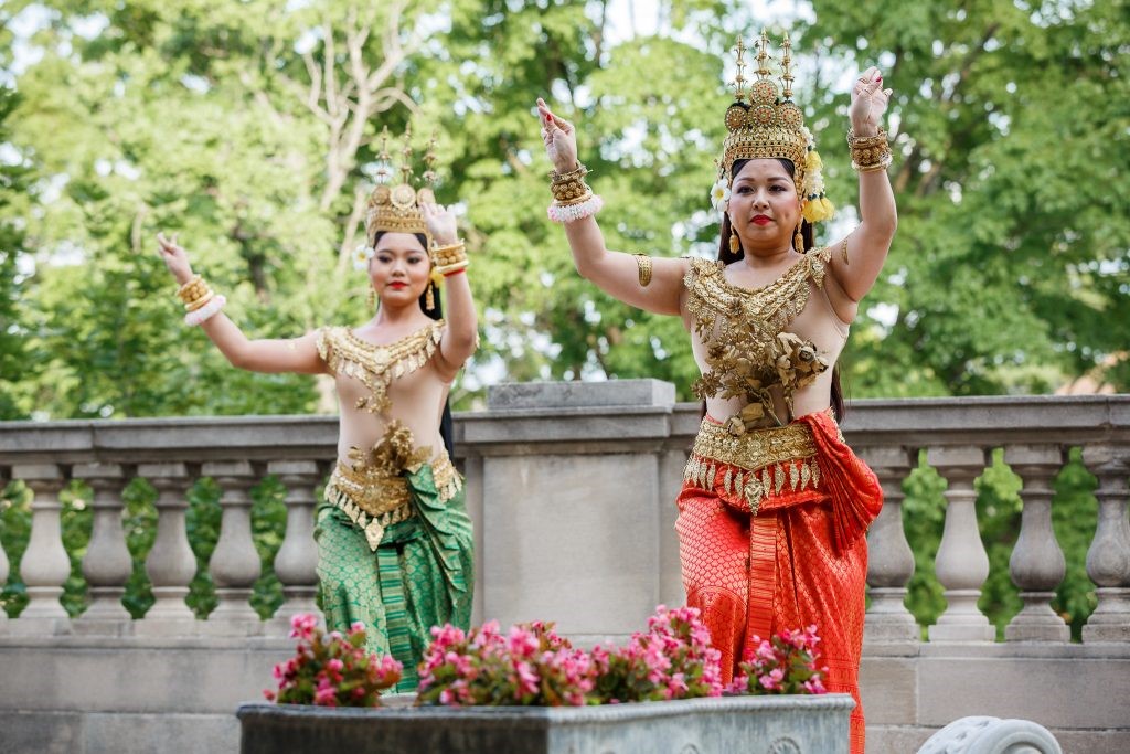 Cambodian dancers at the event. Photo by Stephen Bobb 