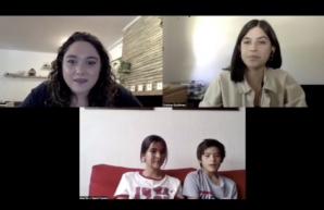 Screenshot from the presentation of PictóricaTaller, highlighting their discourse with children about art. Images taken by Liz Hébert from special session day 4.