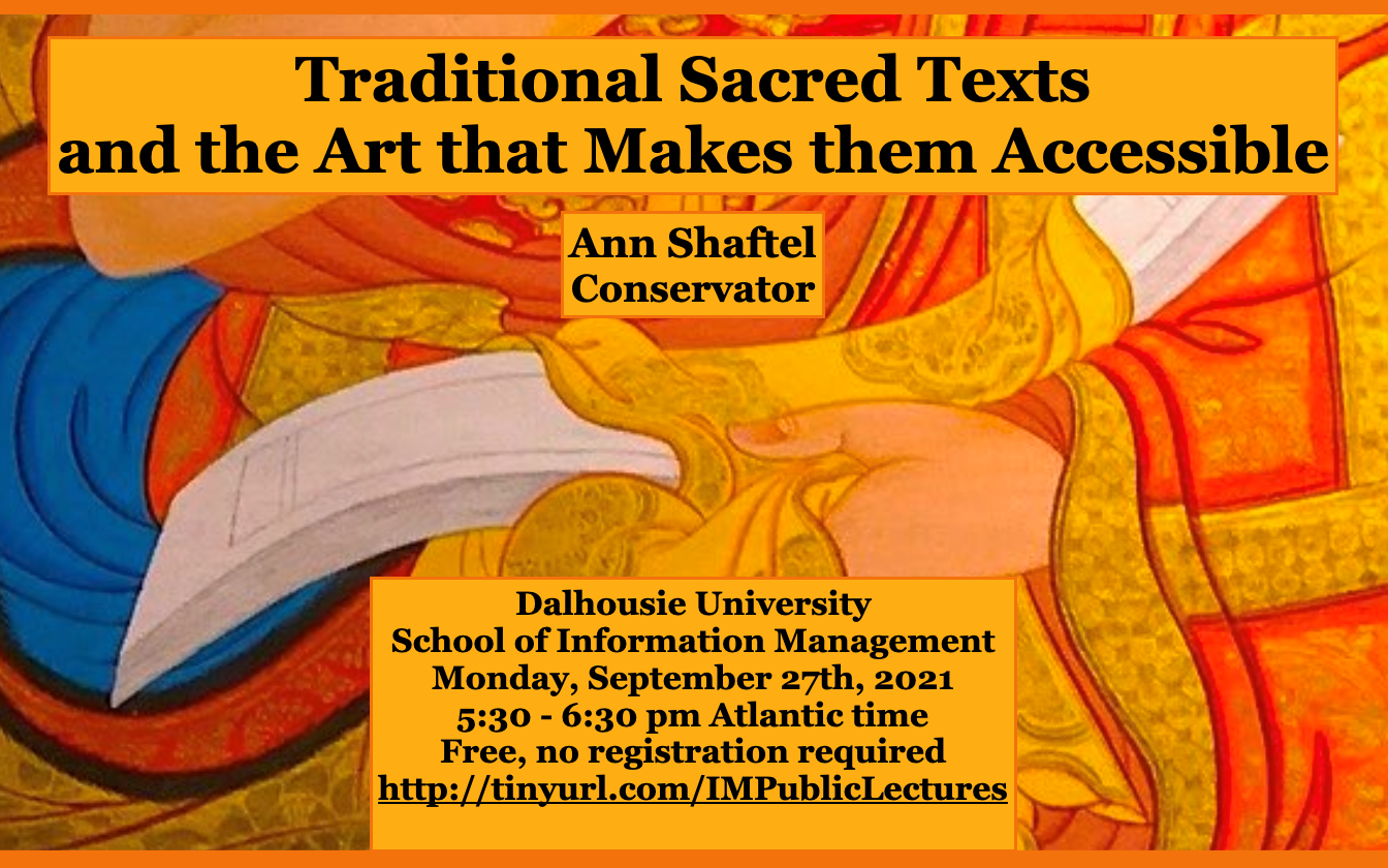 Lecture: Traditional Sacred Texts and the Art that Makes them Accessible