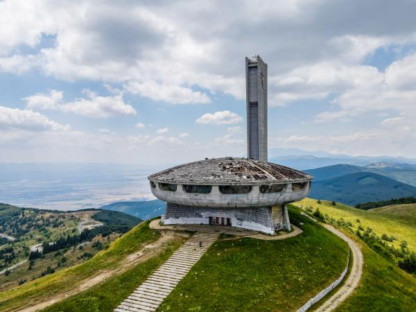 The Buzludzha Monument in 2020. Drone photo by Emil Iliev. 