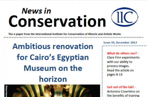 Front page of December 2013 News in Conservation