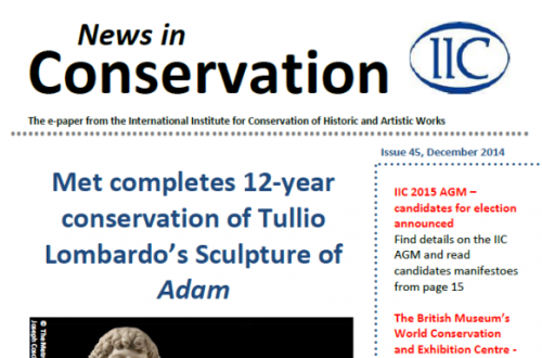 News in Conservation, December 2014
