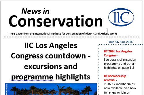 News in Conservation, June 2016