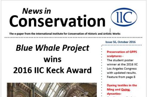 News in Conservation, October 2016