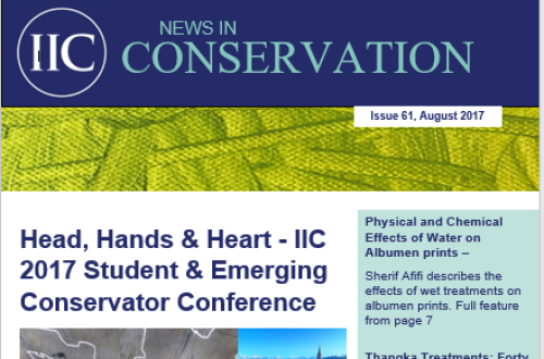 News in Conservation, August 2017